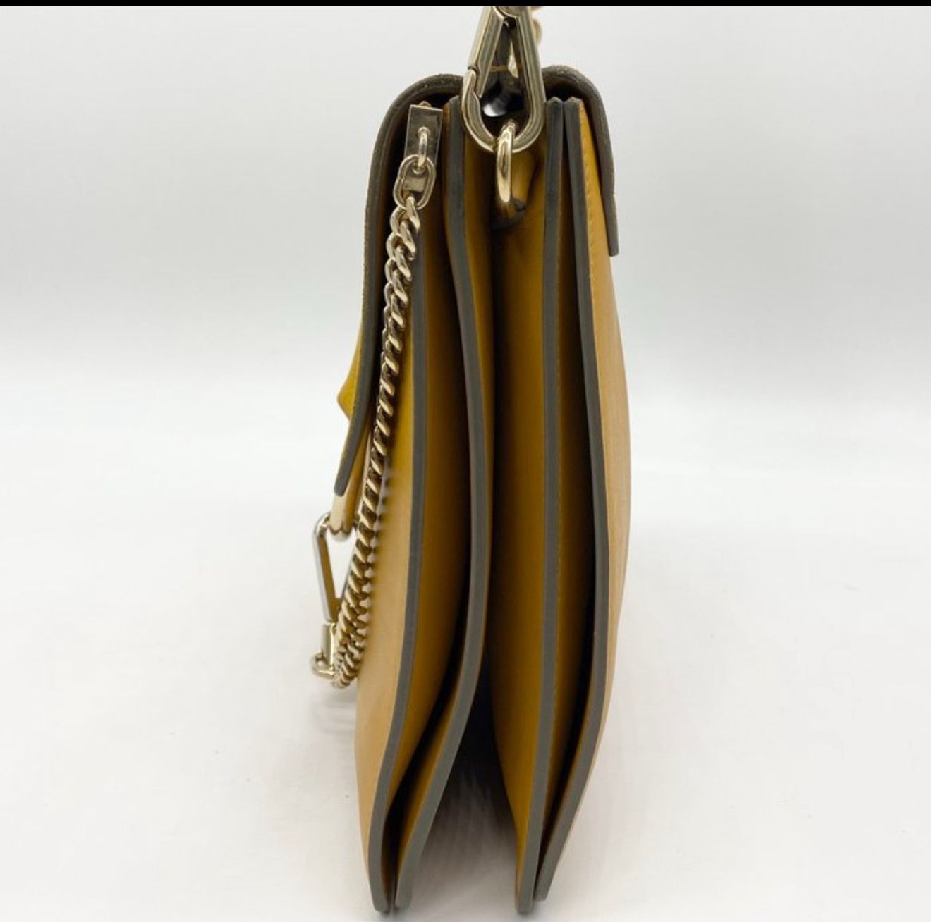 Chloé Faye Yellow Suede Leather crossbody bag