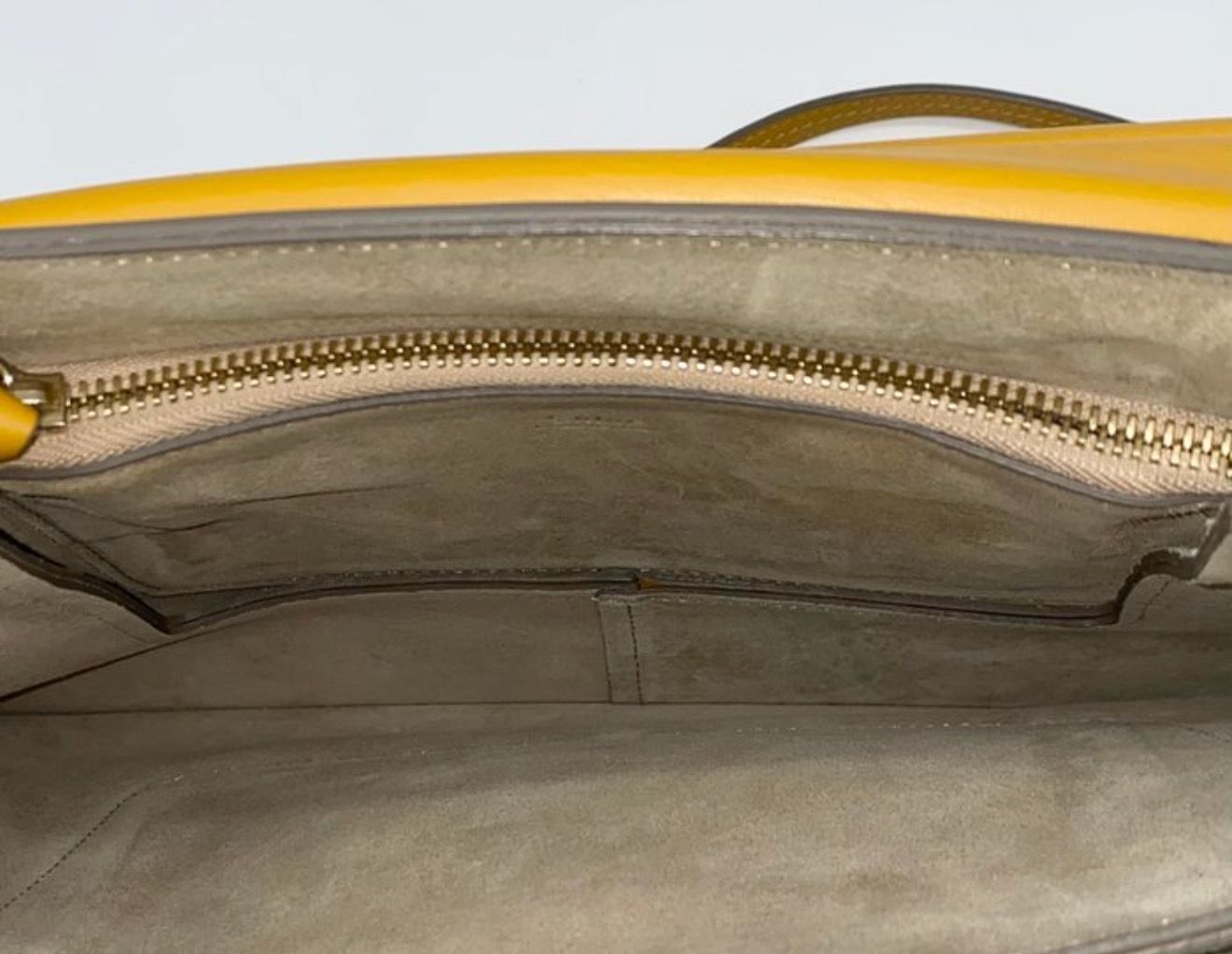 Chloé Faye Yellow Suede Leather crossbody bag