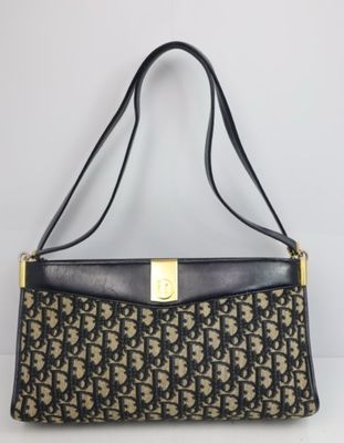 Christian Dior Blue leather Lady  Handbag