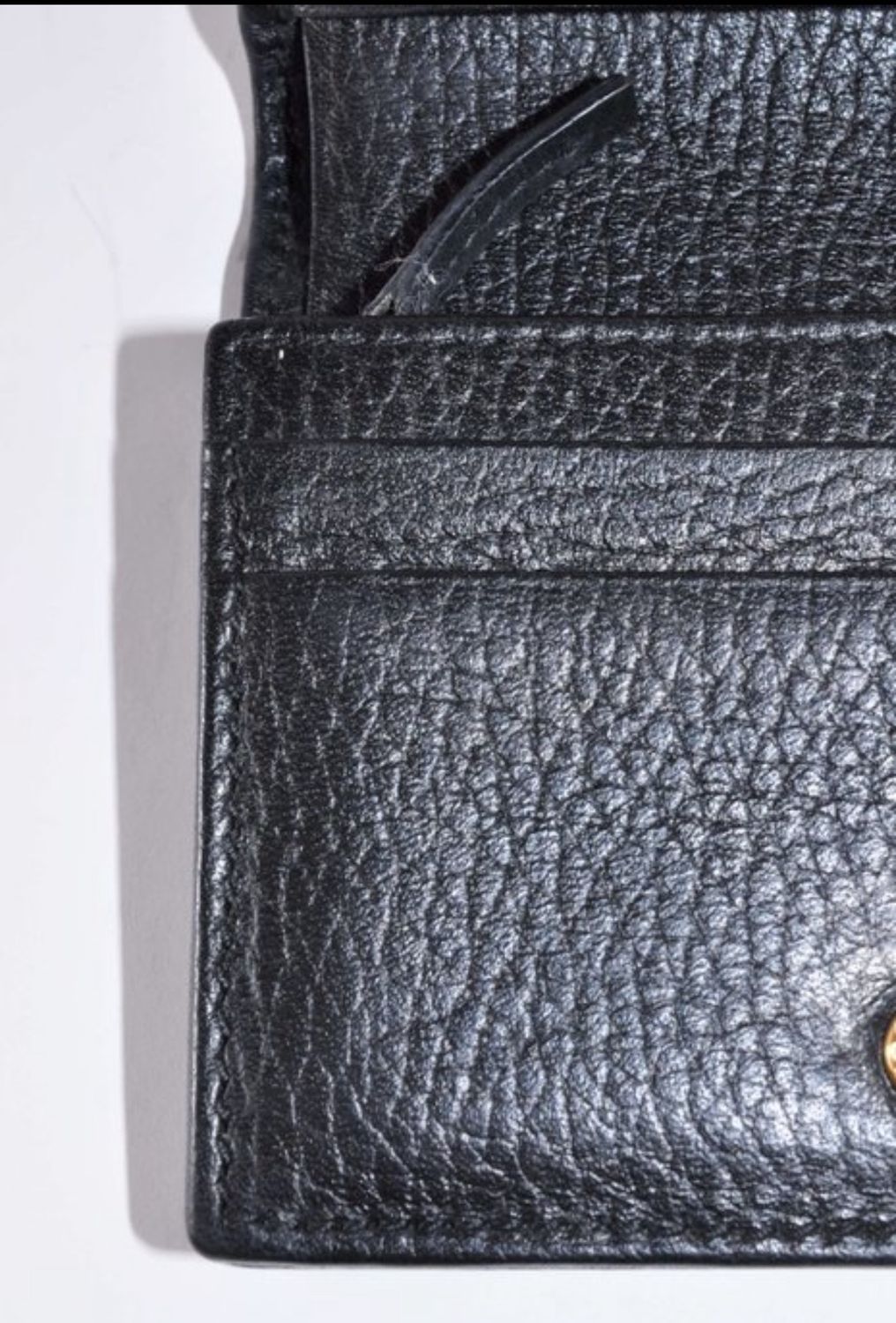 Gucci Black Leather Bi-Fold Wallet