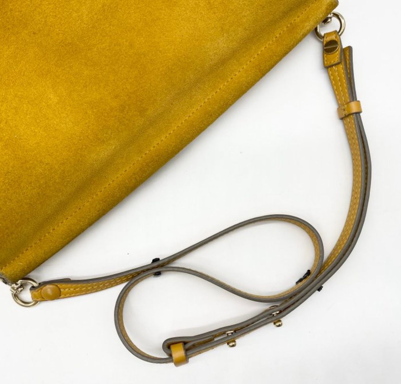 Chloé Faye Yellow Suede Leather crossbody bag