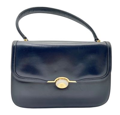 Gucci Navy Leather Handbag