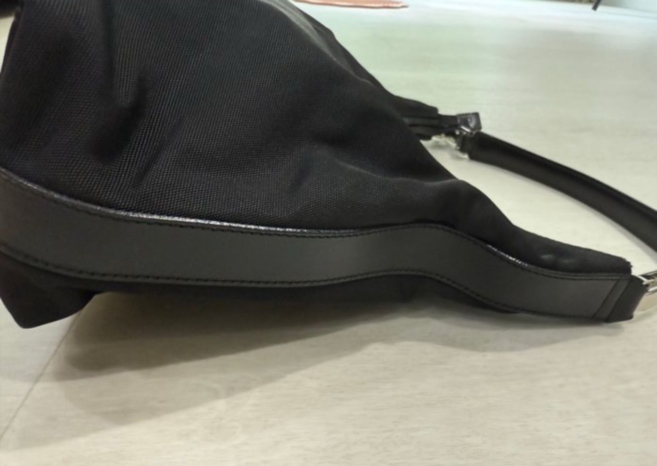 Gucci Black Canvas &amp; leather shoulder bag