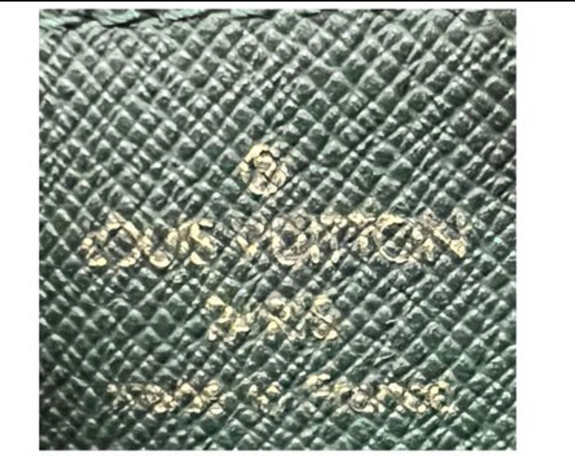 Louis Vuitton Green Taiga Volga Clutch / organizer