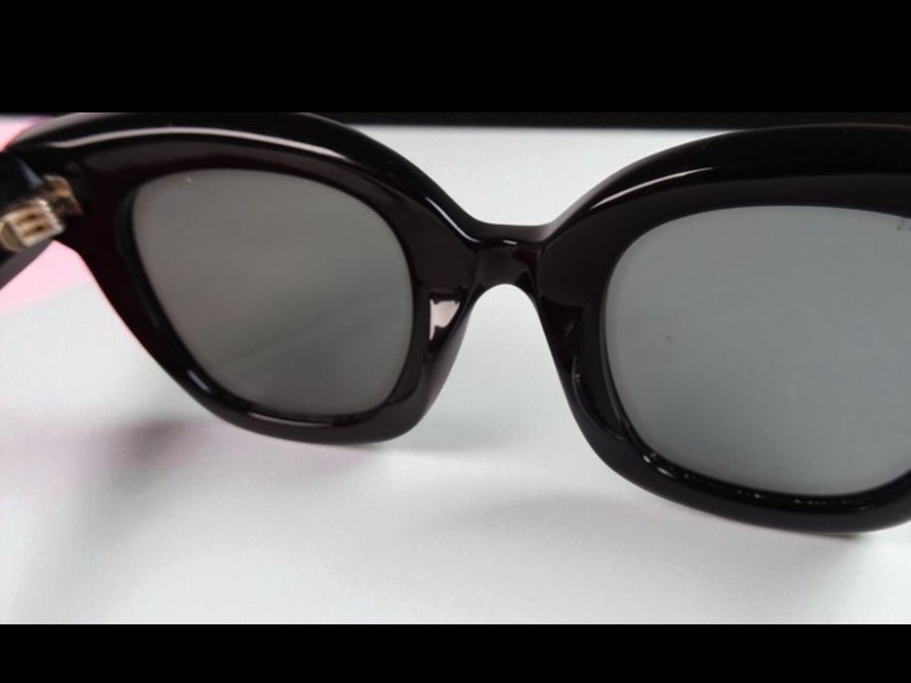 Gucci Black Sunglasses with Gold Accents