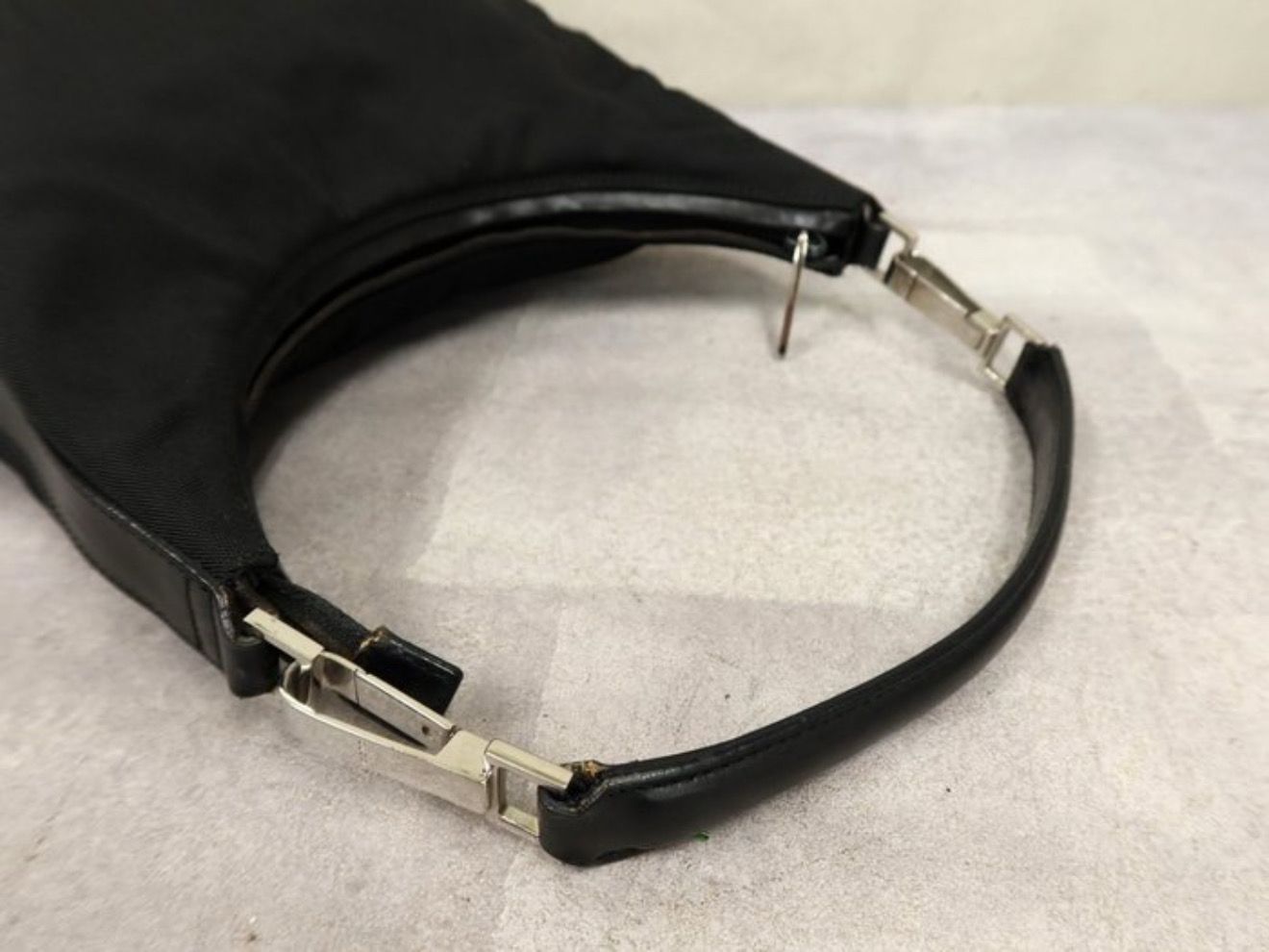 Gucci Black Canvas &amp; leather shoulder bag