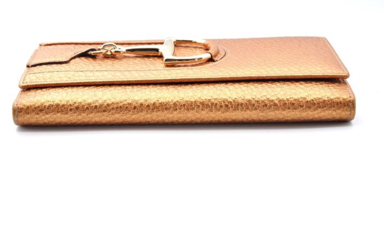 Gucci Gold Horsebit  long Wallet