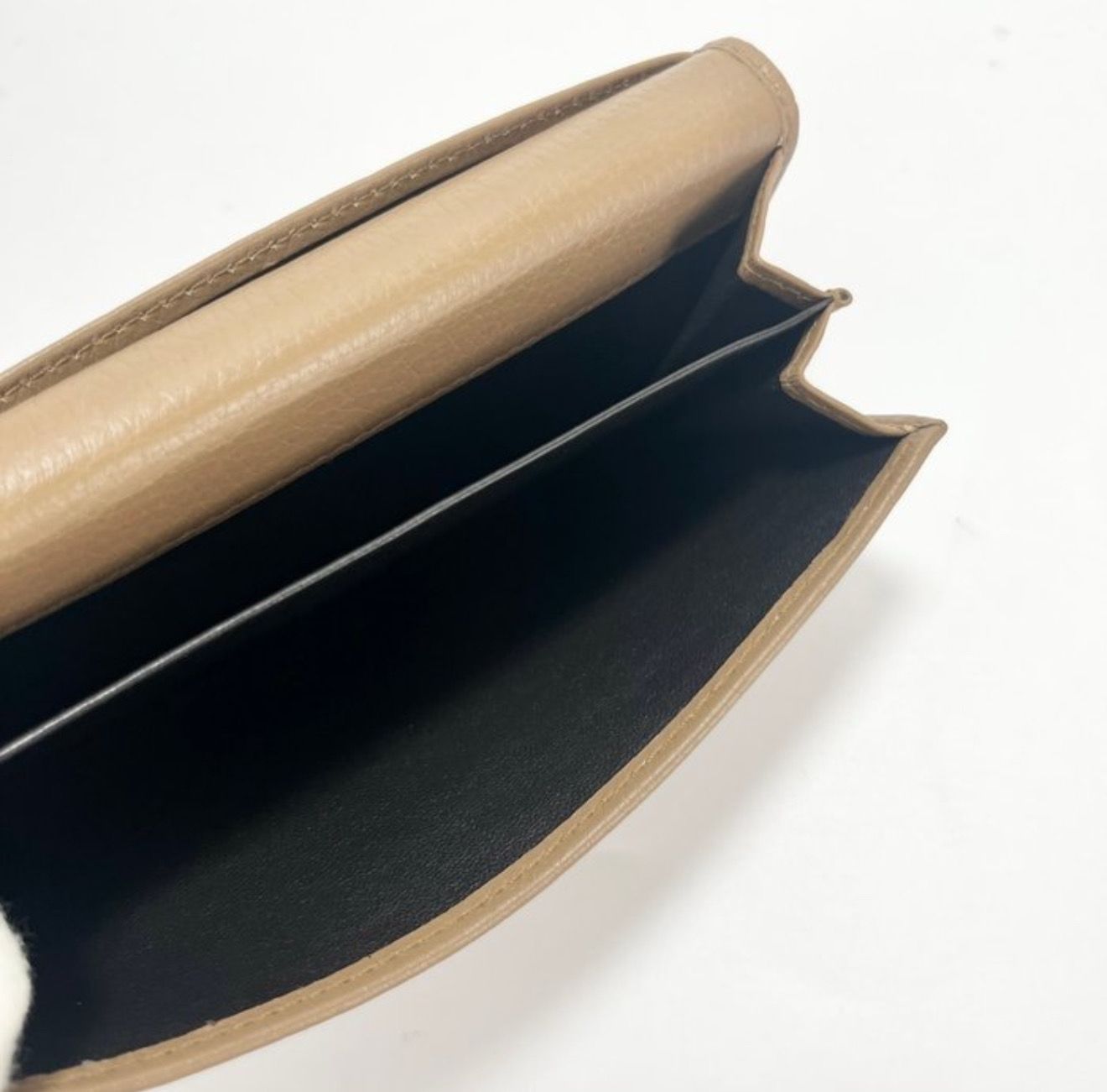 Gucci Beige Leather Long Wallet