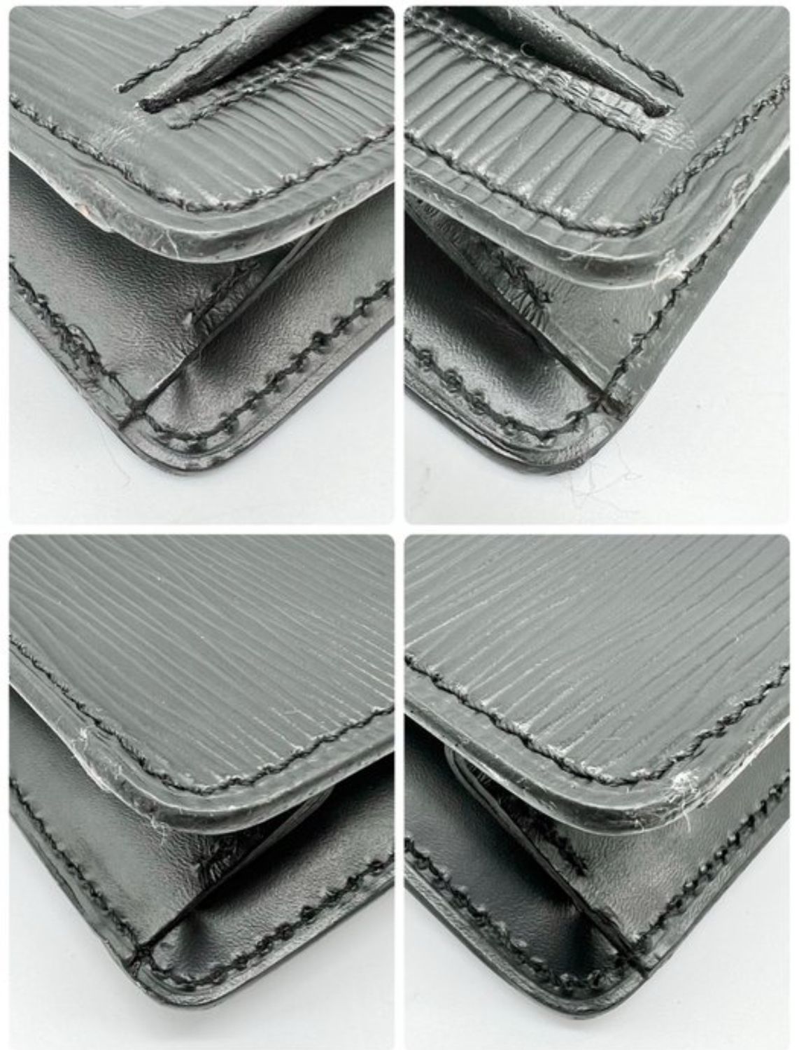 Louis Vuitton Black Serie Dragonne Clutch Epi leather bag