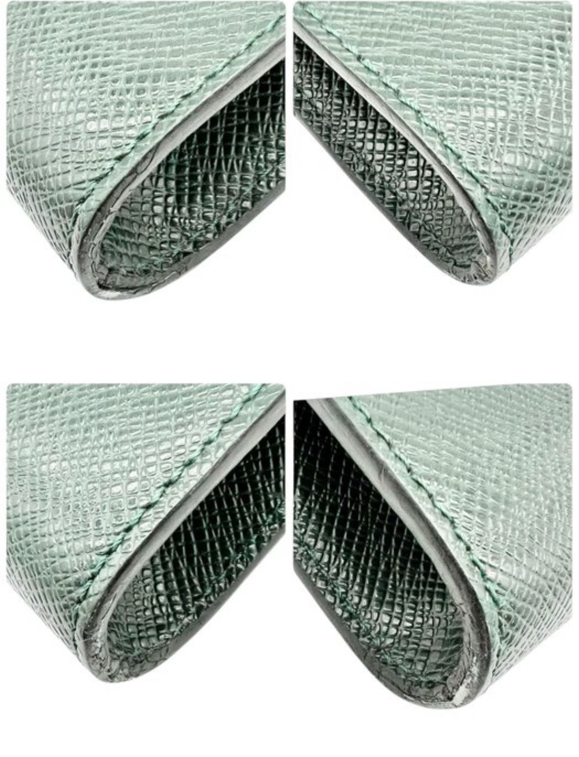 Louis Vuitton Green Taiga Volga Clutch / organizer