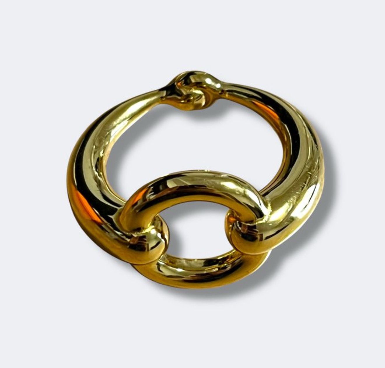 Hermès Gold plated “Mors” Scarf Ring