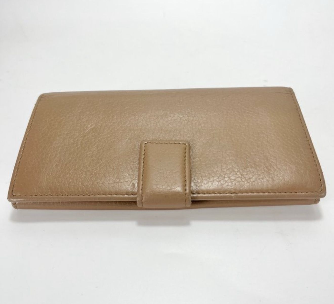 Gucci Beige Leather Long Wallet