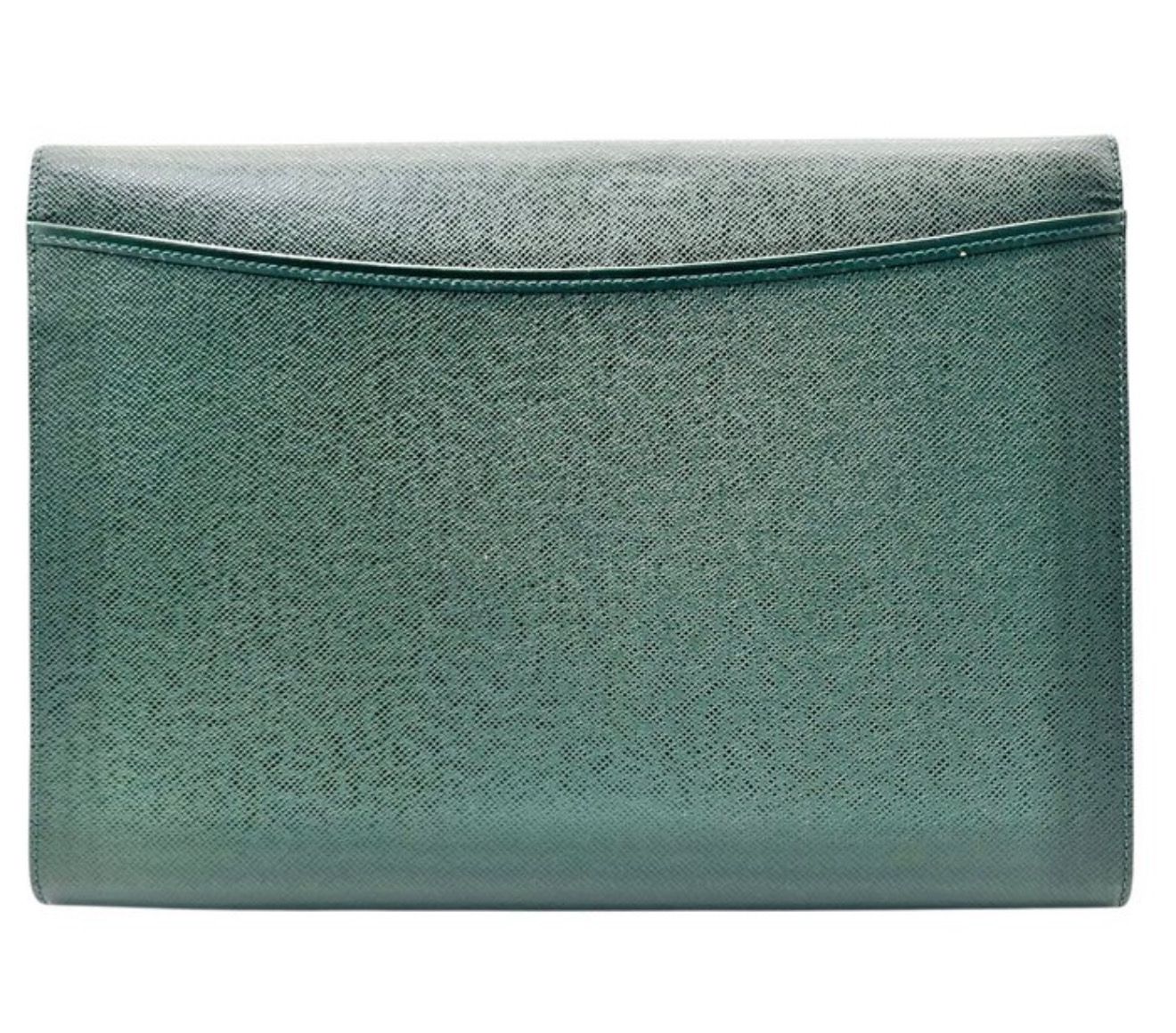 Louis Vuitton Green Taiga Volga Clutch / organizer