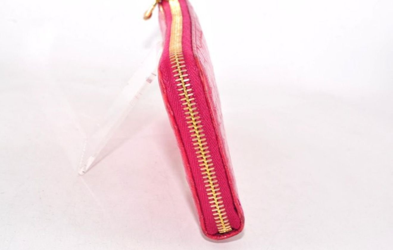 Miu Miu Pink leather Zip-Around Wallet 