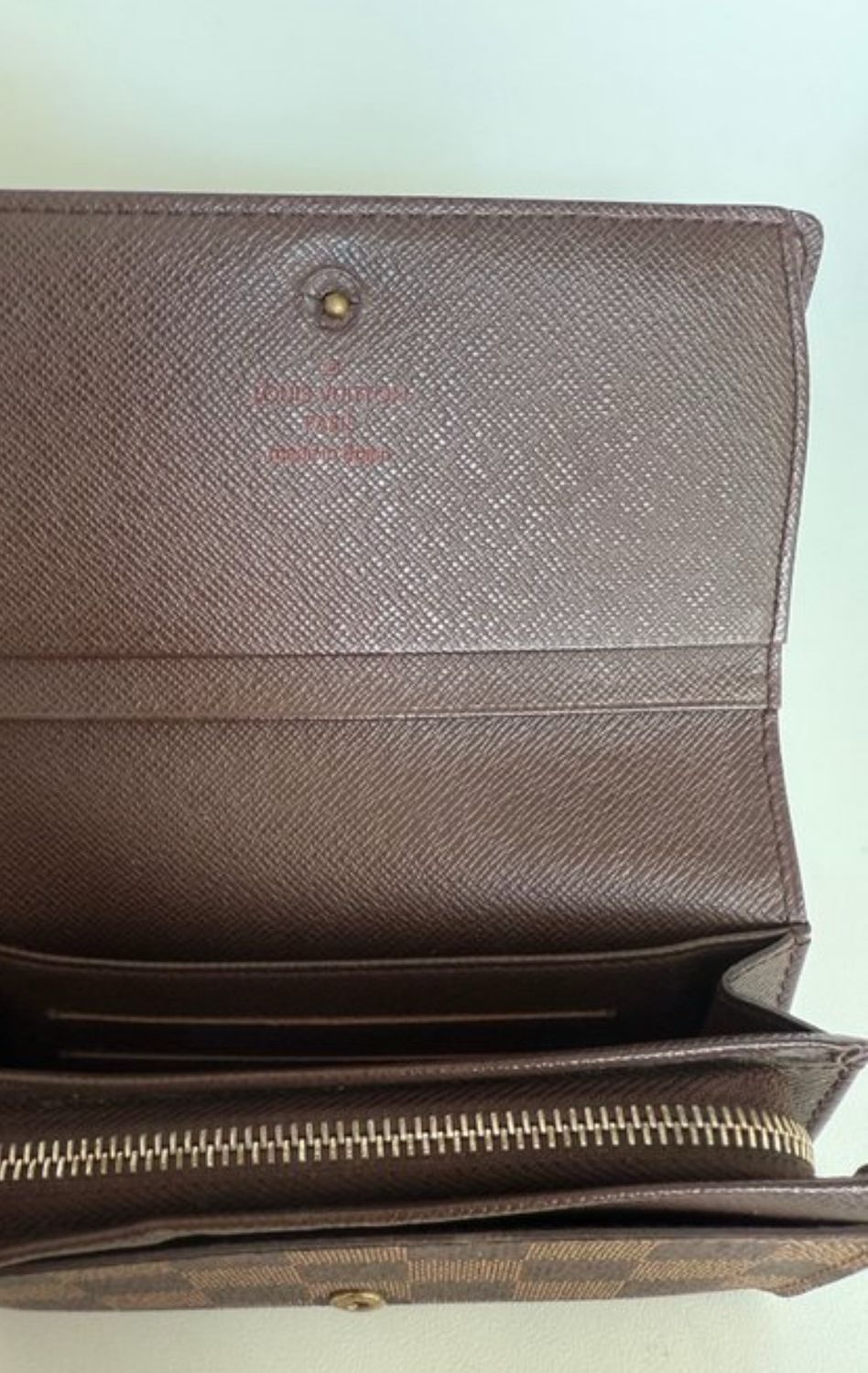 Louis Vuitton Brown Damier Ebene Wallet