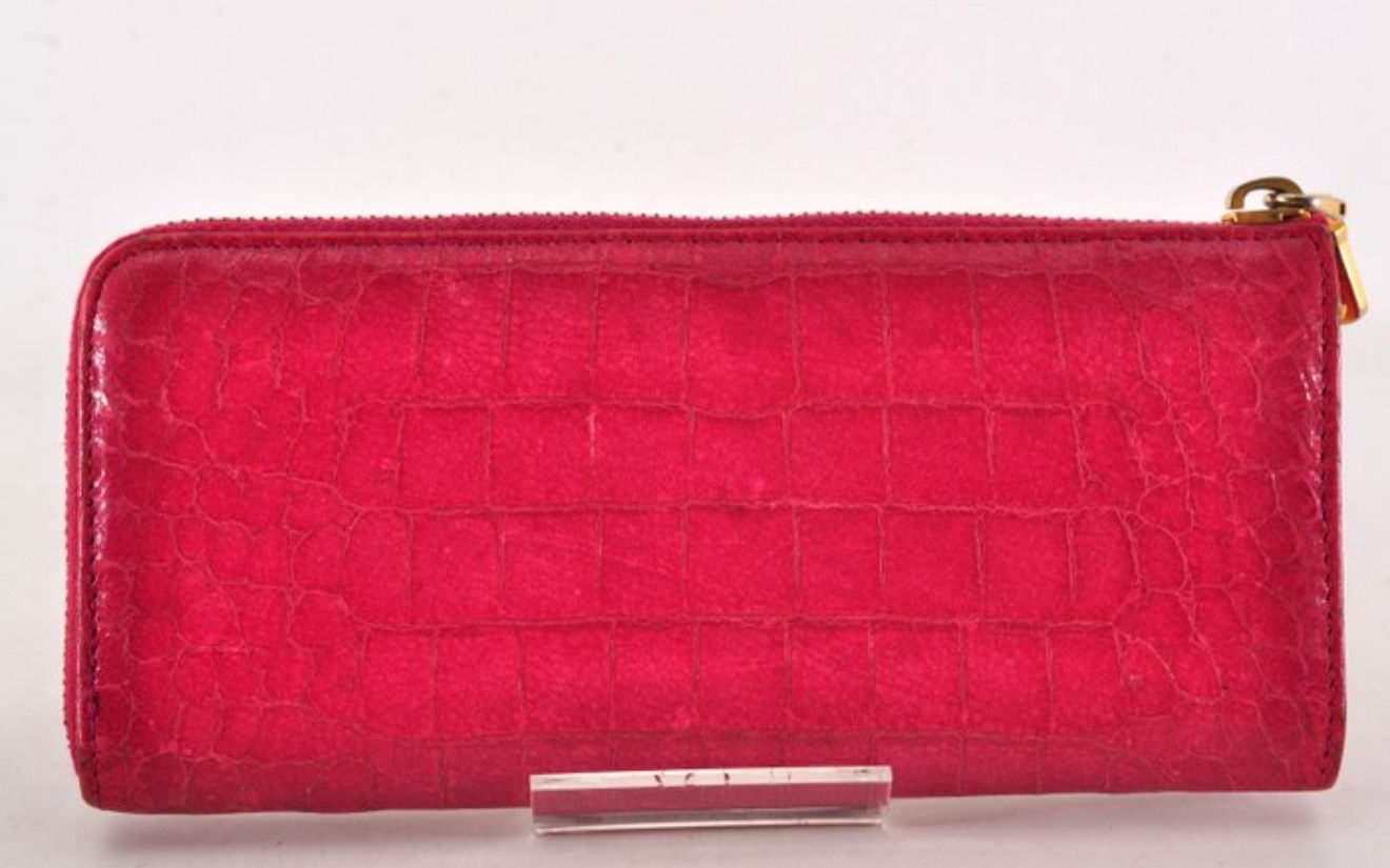 Miu Miu Pink leather Zip-Around Wallet 