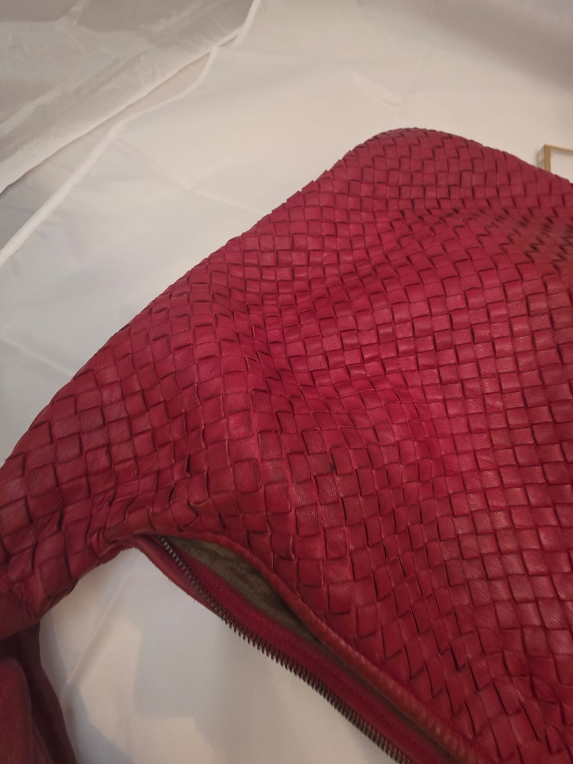 Bottega Venetta Red leather Antheia Hobo bag