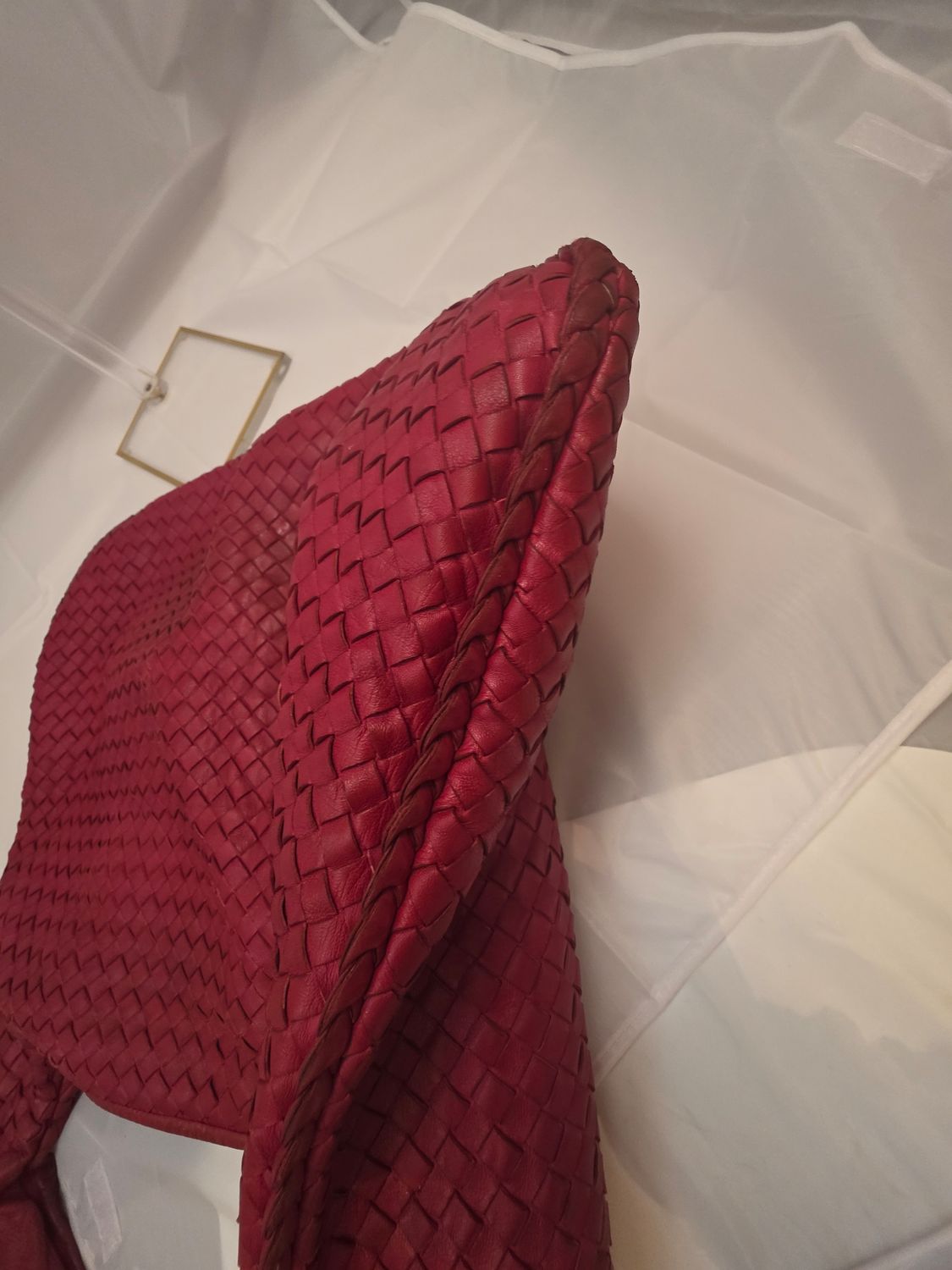 Bottega Venetta Red leather Antheia Hobo bag