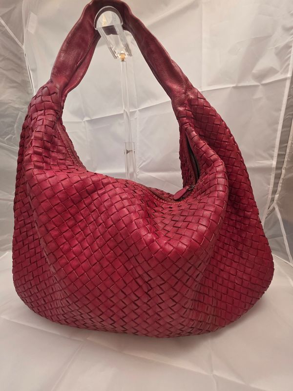 Bottega Venetta Red leather Antheia Hobo bag