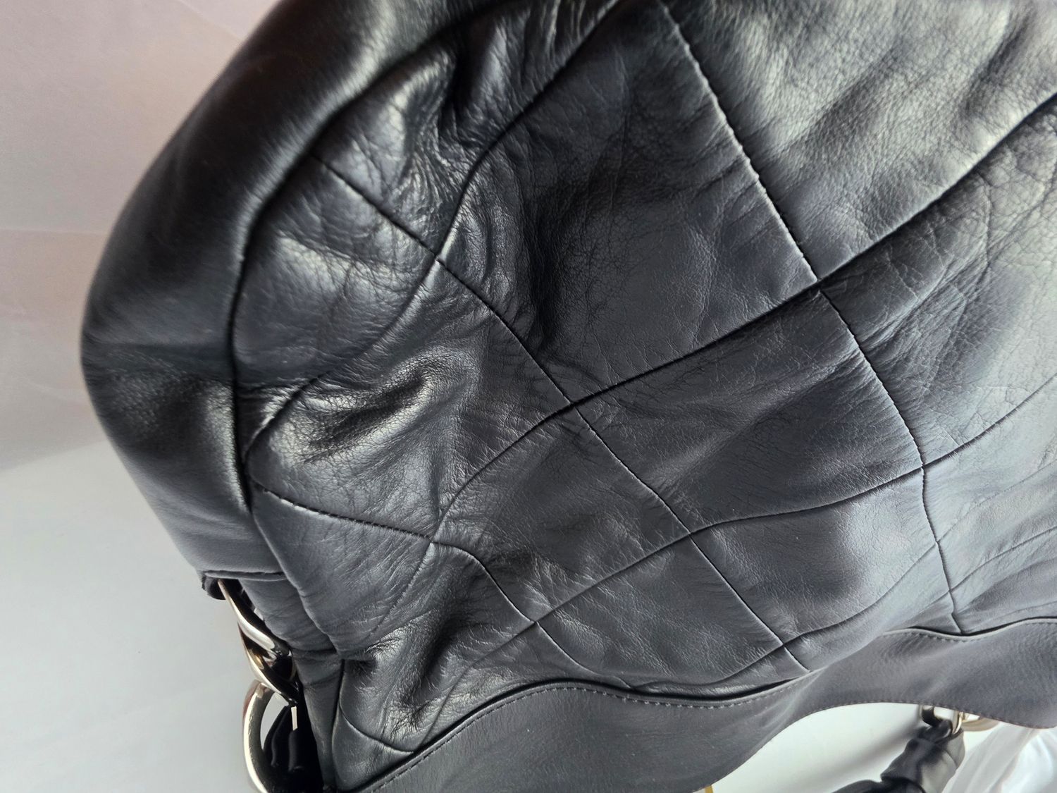 Chanel Black Lambskin Leather Matelassé Tote bag