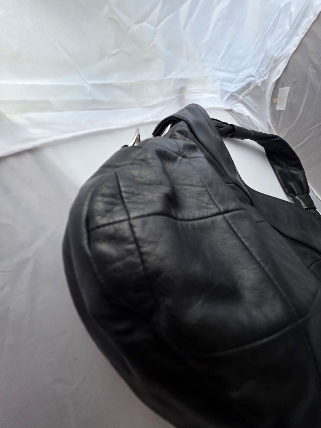 Chanel Black Lambskin Leather Matelassé Tote bag