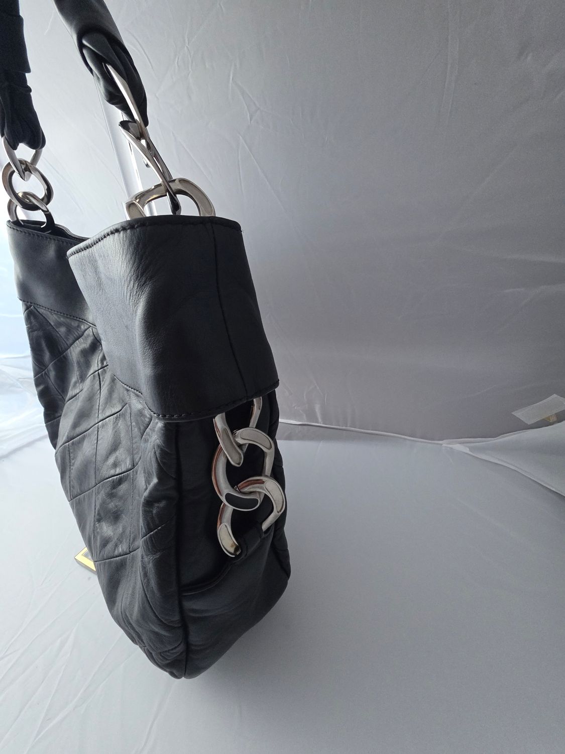 Chanel Black Lambskin Leather Matelassé Tote bag