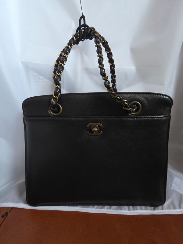 Chanel lambskin Leather Hard Case Handbag