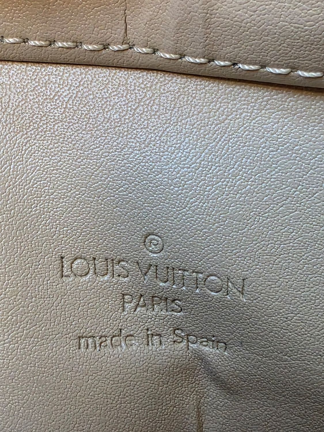Louis Vuitton Yellow Houston Vernis Leather Tote
