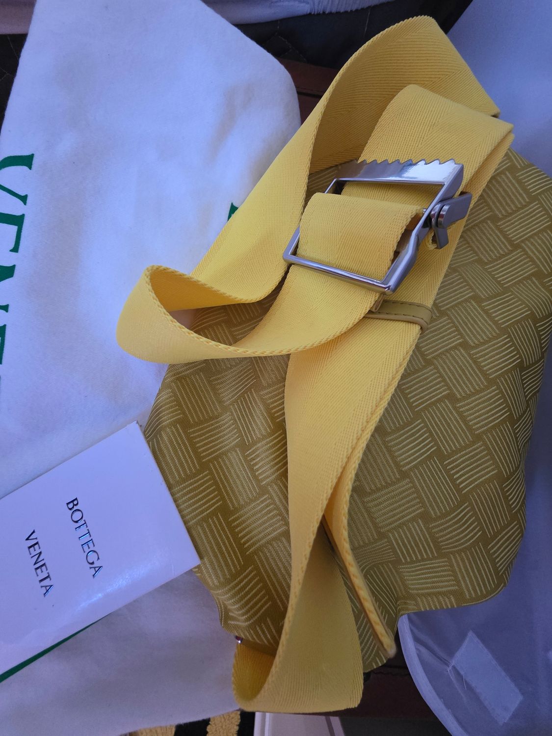 Bottega Veneta Yellow cloth  Waist / belt / bum Bag