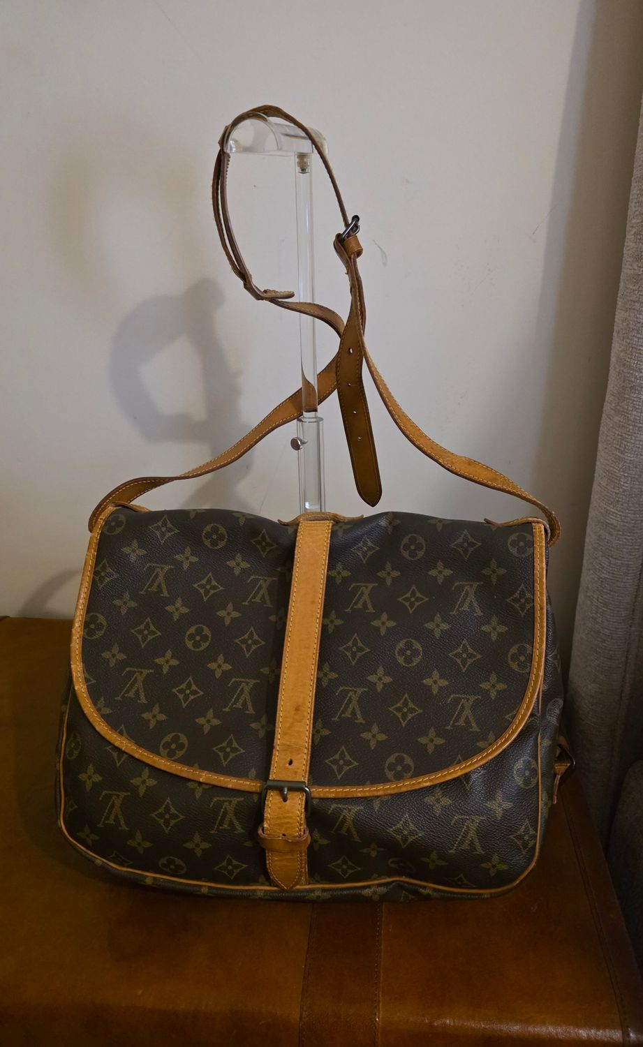  Louis Vuitton monogram Samiur crossbody bag