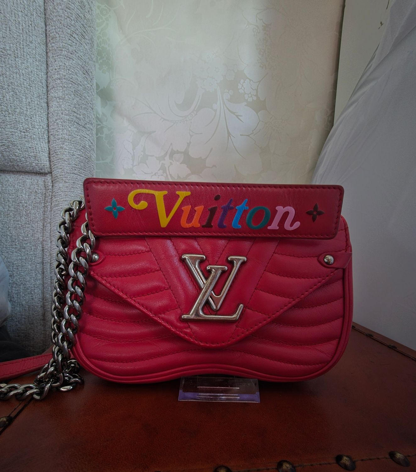 Louis Vuitton Red  New Wave Leather 