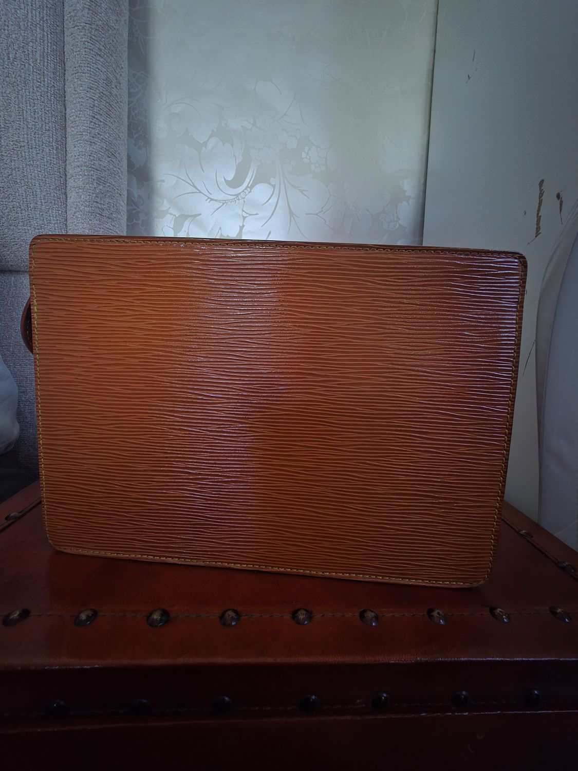 Louis Vuitton Brown Homme ClutchEpi leather Bag 