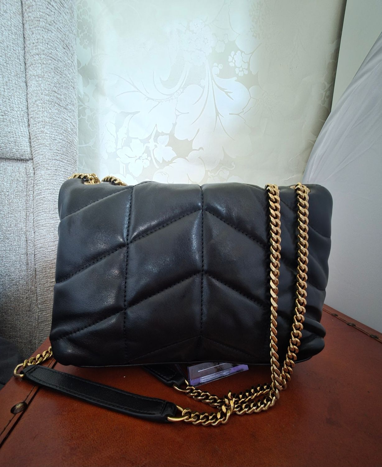 Yves Saint Laurent Black Loulou Toy leather Bag