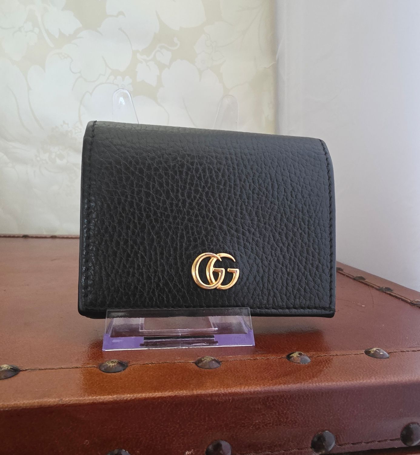 Gucci Black Leather Bi-Fold Wallet