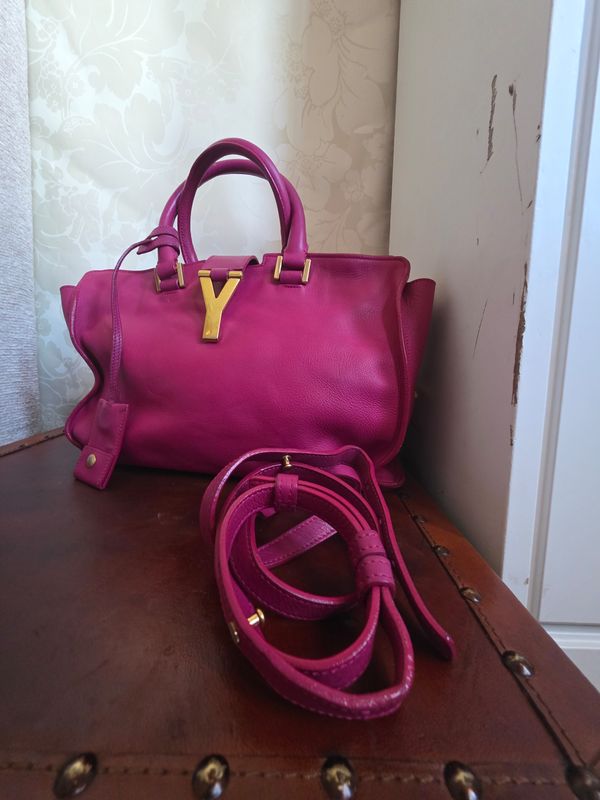 Ysl Cabas Pink leather bag