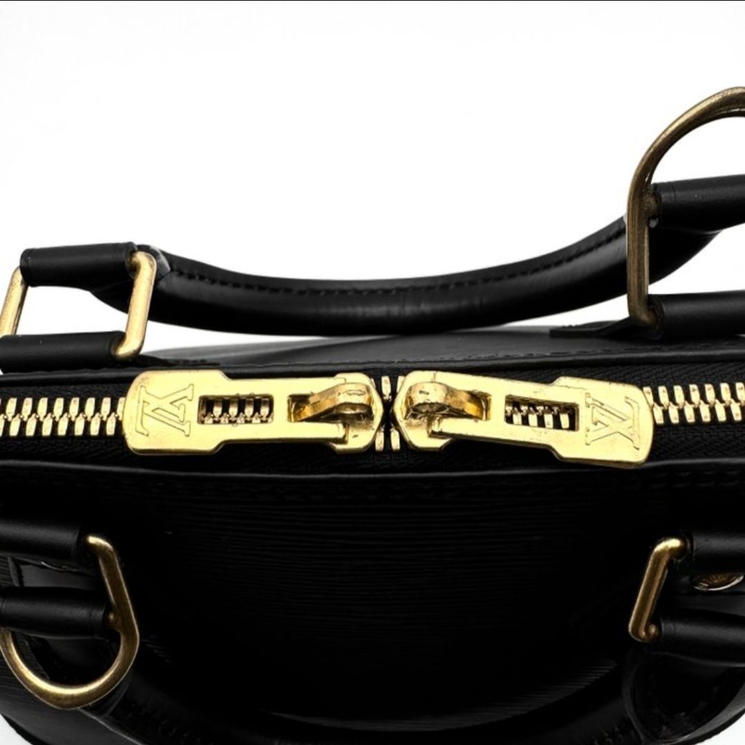 Louis vuitton Alma MM black epi leather