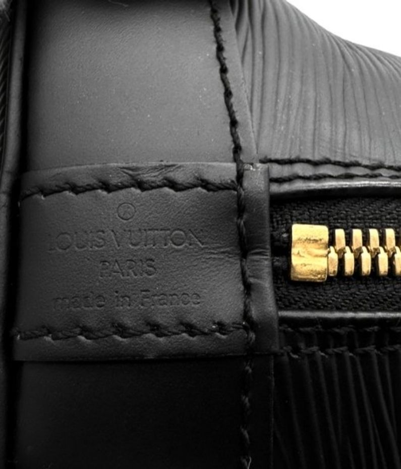 Louis vuitton Alma MM black epi leather