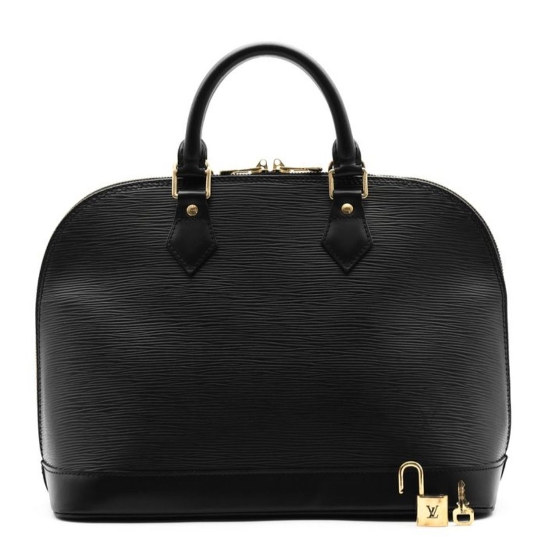 Louis vuitton Alma MM black epi leather