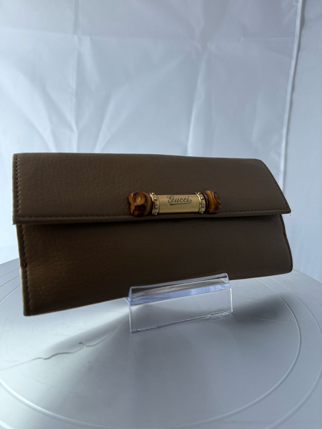 Gucci Beige Leather Long Wallet