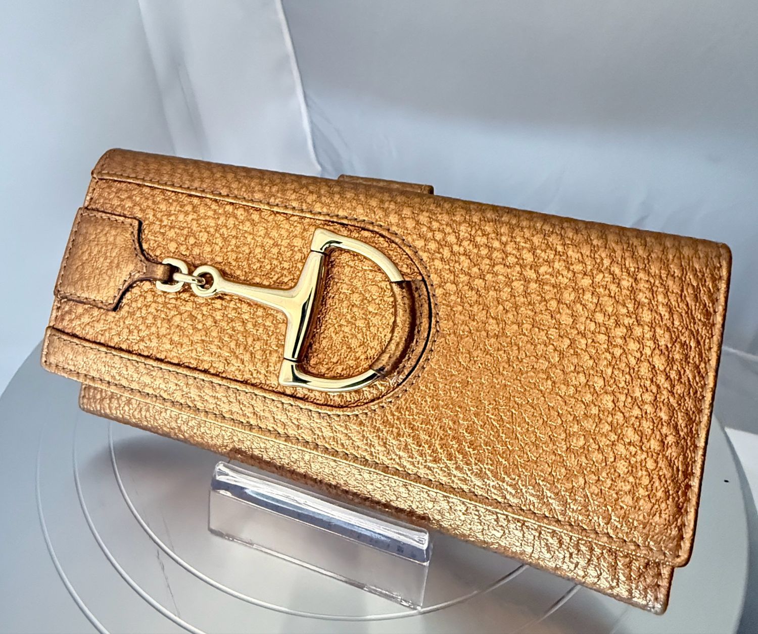 Gucci Gold Horsebit  long Wallet