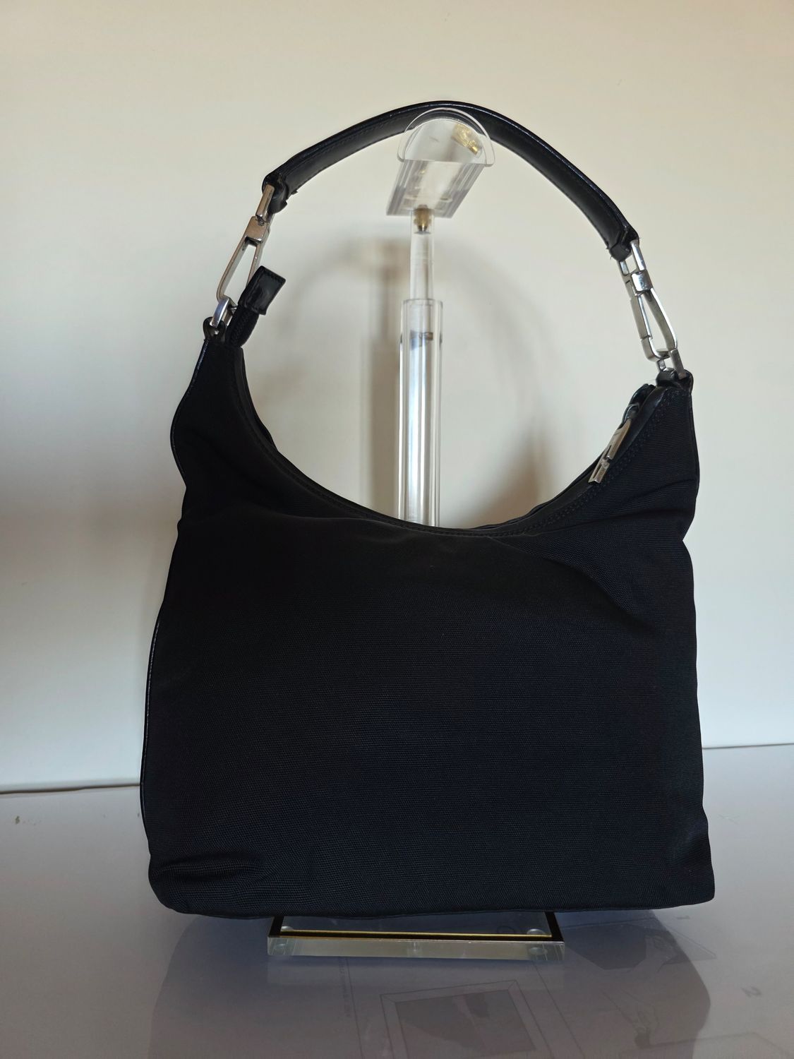 Gucci Black Canvas &amp; leather shoulder bag