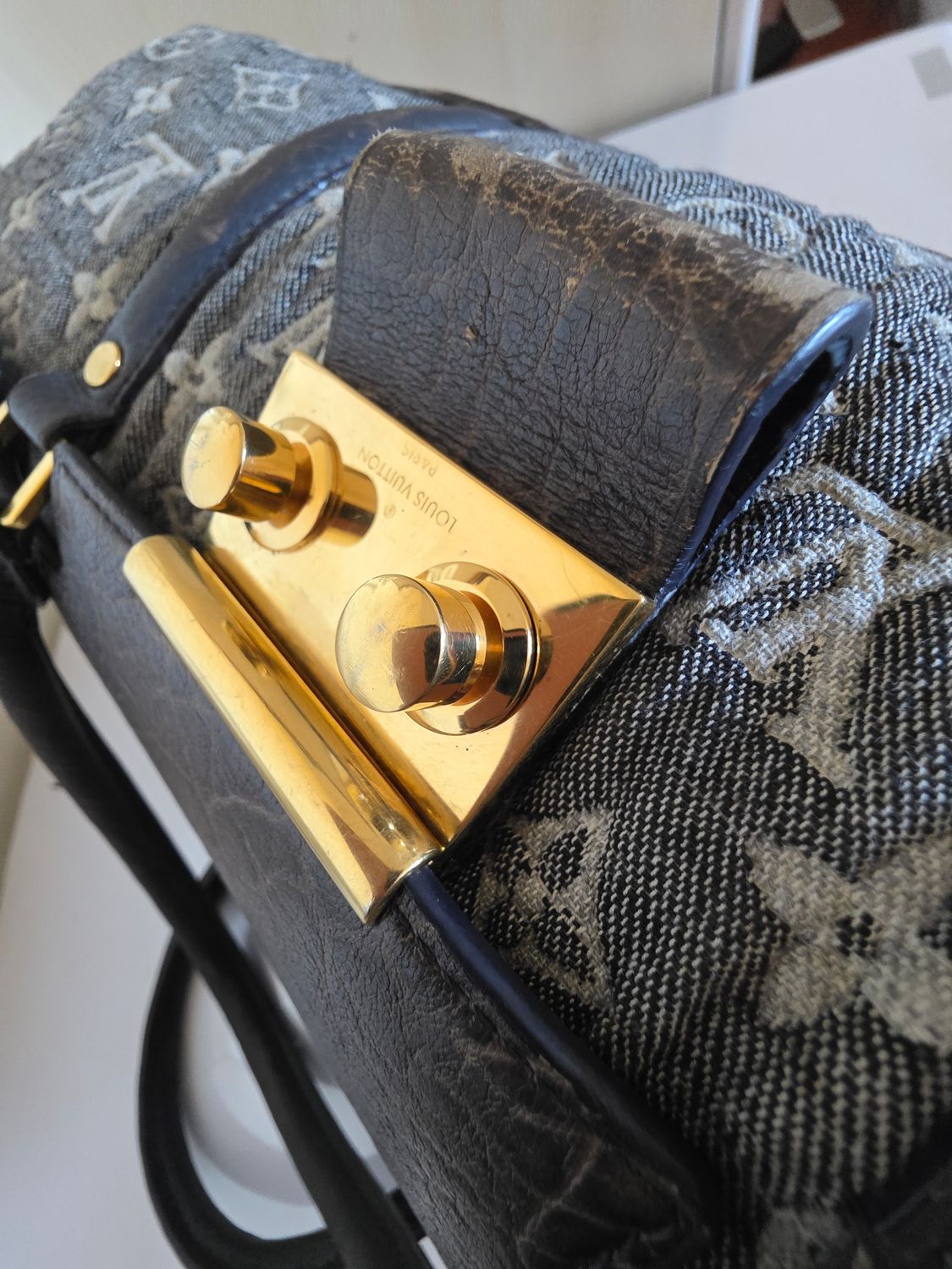 Louis vuitton Volupte Gris top handle bag limited edition 