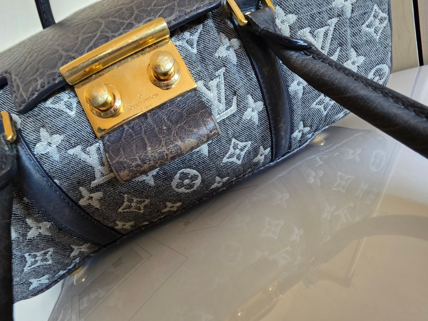 Louis vuitton Volupte Gris top handle bag limited edition 