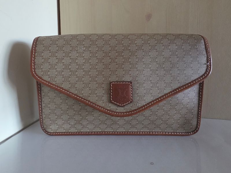 Celine macadam triomphe clutch bag