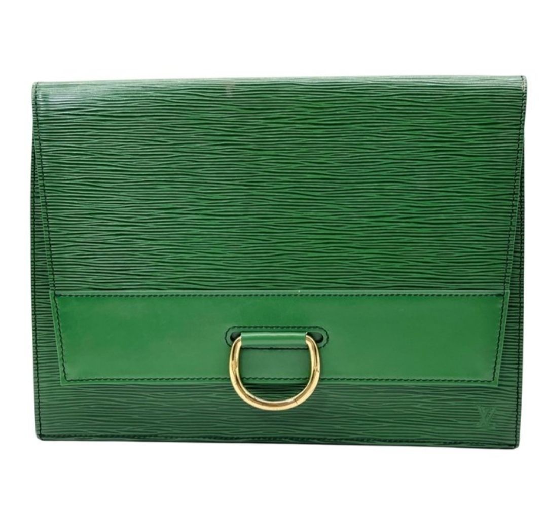 Louis Vuitton Jena clutch Green Epi Leather 