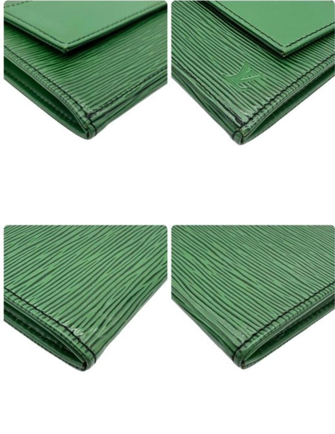 Louis Vuitton Jena clutch Green Epi Leather 