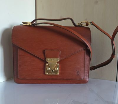 Louis Vuitton Monceau crossbody bag fawn brownEpi leather