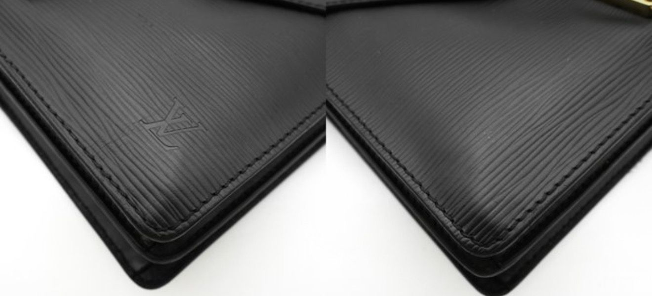 Louis Vuitton Monceau Two Way crossbody bag Black epi leather