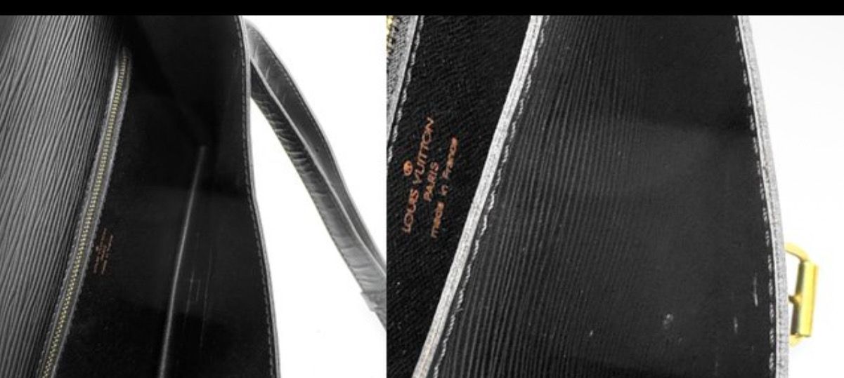 Louis Vuitton Monceau Two Way crossbody bag Black epi leather