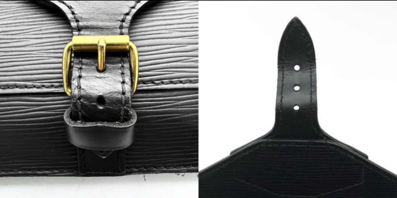 Louis Vuitton Monceau Two Way crossbody bag Black epi leather